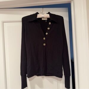 NICHOLAS Elegant Black Button-Down Shirt